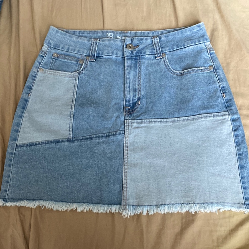 Patchwork denim skirt - Picture 2 of 9